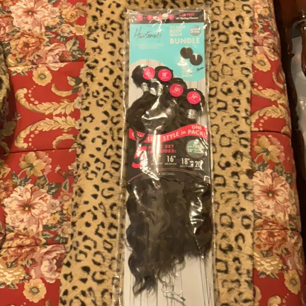 NWOT OCEAN BODY WAVE BROWN 14”-20” BROWN 4 PACK BUNDLE